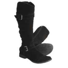 Henri Pierre by Bastien Micha Boots - Suede (For Women) in Black - Closeouts