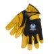 Hercules Mechanic-Style Gloves with Adjust Wrist Strap - B/C-Grade Cowhide Palm (For Men)