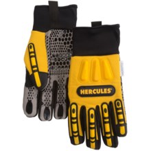 Hercules Oil- and Water-Resistant Rigger Gloves (For Men) in Black/Yellow - Closeouts