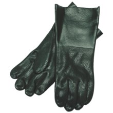 Hercules Rough Grip PVC Gloves - 12”, Lined (For Men) in Loden - Closeouts