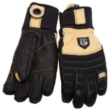Hestra Army Leather Ascent Gloves - Cordura® (For Men) in Black/Yellow/Natural - Closeouts