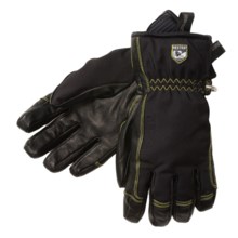 Hestra C-Zone Soft Shell Short Gloves - Waterproof (For Men and Women) in Black/Black - Closeouts