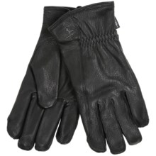 Hestra Deerskin Driver Gloves - Lined (For Men) in Black - Closeouts