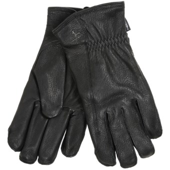 Hestra Deerskin Driver Gloves - Lined (For Men) in Black