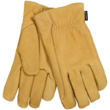 Hestra Deerskin Driver Gloves - Lined (For Men) in Natural Yellow - Closeouts