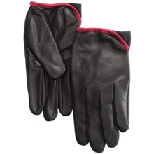 Hestra Leather Cycling Gloves (For Men and Women) in Leather Black - Closeouts