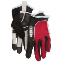 Hestra Long Sr. Cycling Gloves (For Men and Women) in Red/Black - Closeouts