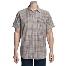 Hi-Tec Checkerboard Mesa Plaid Shirt - Short Sleeve (For Men) in Dark Forest - Closeouts