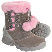 Hi-Tec Gemini 200 Jr. Winter Boots - Waterproof, Insulated (For Kids And Youth) in Hot Grey/Begonia - Closeouts