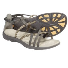 Hi-Tec Sienna Strap Leather Sandals (For Women) in Smoky Brown - Closeouts