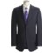 Hickey Freeman Beaded Contrast Stripe Suit - Lindsey Model, Worsted Wool (For Men) in Navy/Lavender