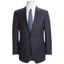 Hickey Freeman Beaded Stripe Suit - Worsted Wool (For Men) in Navy - Closeouts