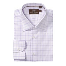 Hickey Freeman Check Dress Shirt - Long Sleeve (For Men) in Lavender - Closeouts