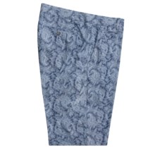 Hickey Freeman Cotton Paisley Shorts (For Men) in Indigo - Closeouts