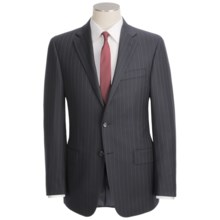 Hickey Freeman Double Beaded Stripe Suit - Worsted Wool (For Men) in Navy - Closeouts