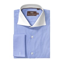 Hickey Freeman Fancy Dress Shirt - Long Sleeve (For Men) in Blue - Closeouts