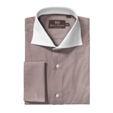 Hickey Freeman Fancy Dress Shirt - Long Sleeve (For Men) in Brown - Closeouts