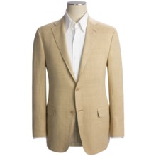 Hickey Freeman Fancy Solid Sport Coat - Linen-Silk (For Men) in Tan - Closeouts