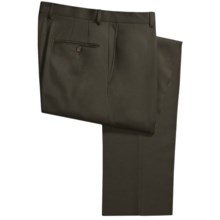 Hickey Freeman Gabardine Dress Pants - Worsted Wool (For Men) in Charcoal Grey - Closeouts
