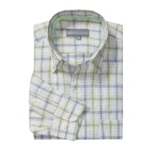 Hickey Freeman Getaway Sport Shirt - Linen, Long Sleeve (For Men) in Cobalt - Closeouts
