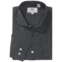 Hickey Freeman Gingham Check Sport Shirt - Long Sleeve (For Men) in Black - Closeouts