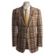Hickey Freeman Gold Plaid Sport Coat - Cotton (For Men)