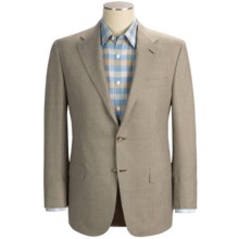 Hickey Freeman Houndstooth Sport Coat - Linen-Wool (For Men) in Med Brown - Closeouts