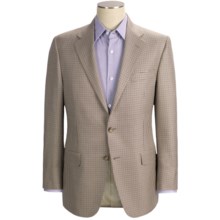 Hickey Freeman Mini-Check Sport Coat - Wool-Silk (For Men) in Cream/Brown - Closeouts