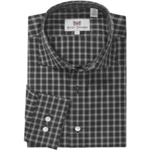 Hickey Freeman Multi-Check Sport Shirt - Long Sleeve (For Men) in Black - Closeouts