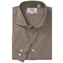Hickey Freeman Multi-Check Sport Shirt - Long Sleeve (For Men) in Brown - Closeouts