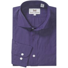 Hickey Freeman Multi-Check Sport Shirt - Long Sleeve (For Men) in Purple - Closeouts