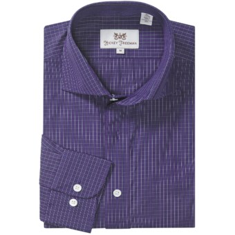 Hickey Freeman Multi-Check Sport Shirt - Long Sleeve (For Men) in Purple