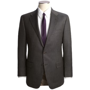 Hickey Freeman Nailhead Suit - Lindsey Model, Worsted Wool (For Men) in Brown
