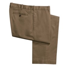 Hickey Freeman Pick-Stitch Chino Pants - Pima Cotton (For Men) in Bark - Closeouts