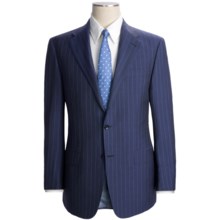 Hickey Freeman Pinstripe Suit - Wool-Linen (For Men) in Navy - Closeouts
