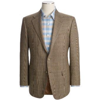 Hickey Freeman Plaid Sport Coat (For Men) in Dark Tan