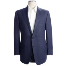 Hickey Freeman Plaid Sport Coat - Linen-Wool (For Men) in Navy - Closeouts