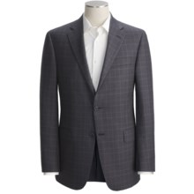 Hickey Freeman Plaid Sport Coat - Silk-Worsted Wool (For Men) in Black/Lavender - Closeouts