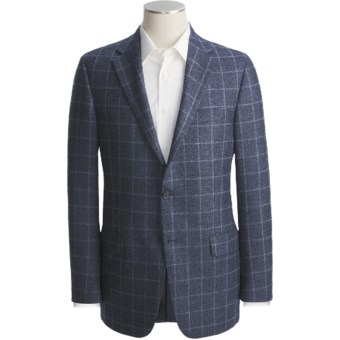 Hickey Freeman Plaid Sport Coat - Worsted Wool (For Men) in Medium Blue