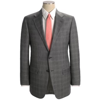 Hickey Freeman Plaid Suit - Worsted Wool (For Men) in Grey