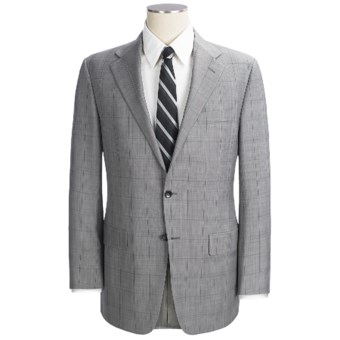 Hickey Freeman Plaid Suit - Worsted Wool (For Men) in Grey