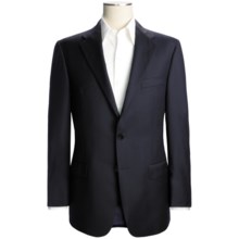 Hickey Freeman Solid Blazer - Worsted Wool (For Men) in Deep Navy - Closeouts
