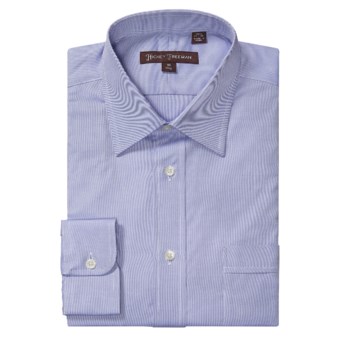 Hickey Freeman Solid Oxford Dress Shirt - Long Sleeve (For Men) in Blue