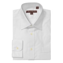 Hickey Freeman Solid Oxford Dress Shirt - Long Sleeve (For Men) in White - Closeouts