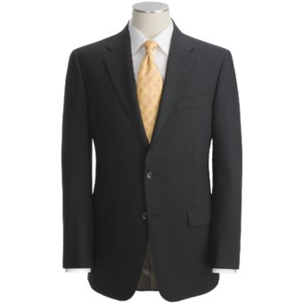 Hickey Freeman Solid Suit - Worsted Wool (For Men) in Black
