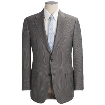 Hickey Freeman Stripe Suit - Worsted Wool (For Men) in Dark Taupe
