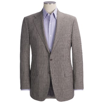 Hickey Freeman Subtle Plaid Sport Coat - Worsted Wool (For Men) in Taupe