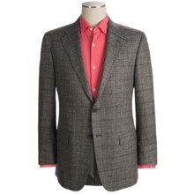 Hickey Freeman Subtle Windowpane Sport Coat - Silk-Linen-Wool (For Men) in Grey - Closeouts