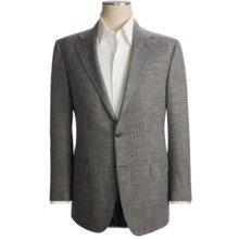 Hickey Freeman Tic Weave Sport Coat - Wool-Linen-Silk (For Men) in Black/White - Closeouts
