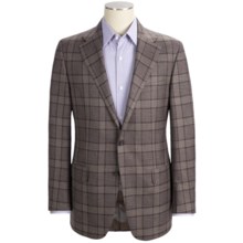 Hickey Freeman Tonal Windowpane Sport Coat - Worsted Wool (For Men) in Earth - Closeouts